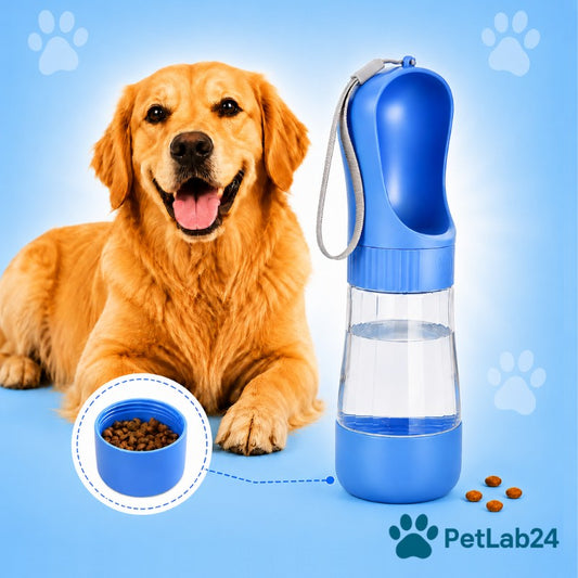 "GassiBuddy" - 2in1 Trinkflasche für Hunde